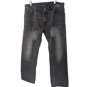 LEVI'S 514 Men Size 38 x 30 Gray Wash Straight Fit Jeans Denim $70 Retail Value